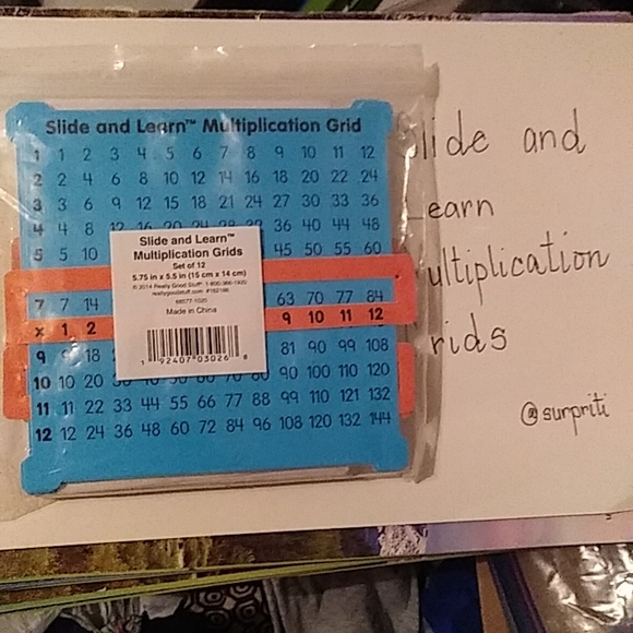 NWT Slide and Learn Multiplication Grid - Picture 5 of 5